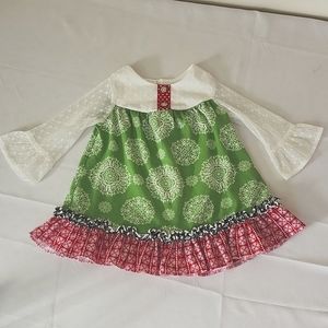 Counting Daisies holiday dress. Toddler size 24mo.